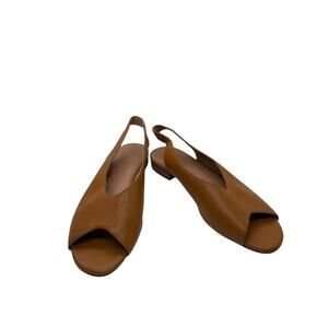 Madewell Womens Size 9 1/2 Tavi Slingback Sandals Peep Toe